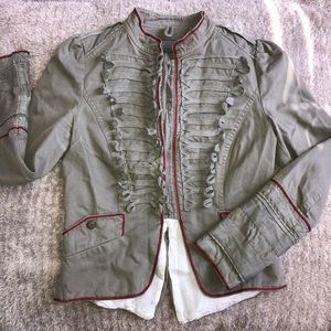 Zara basic green blazer